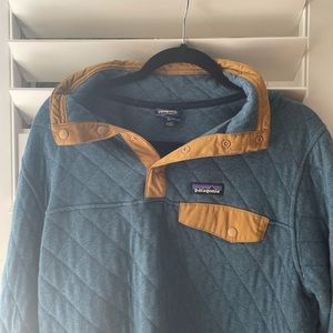 blue mens xs quilted patagonia